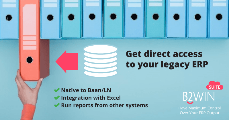 Accessing historical data in Baan after migrating to a new ERP system