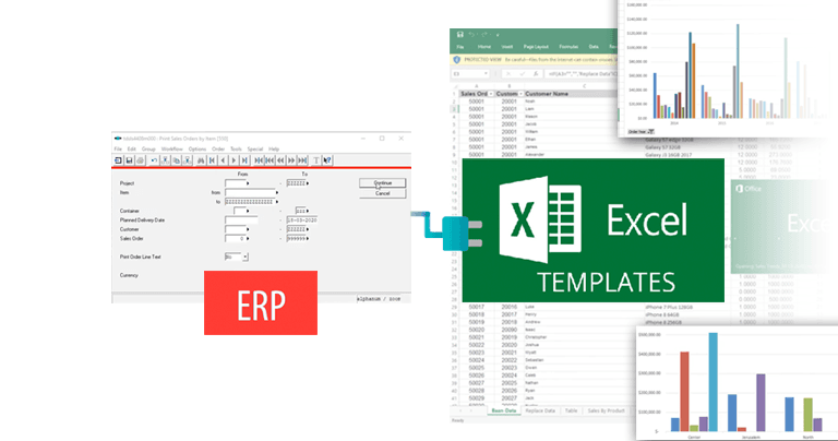 Automatically apply prepared Excel templates to Infor LN/Baan ERP reports