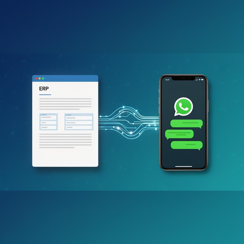 Integrate ERP systems with WhatsApp