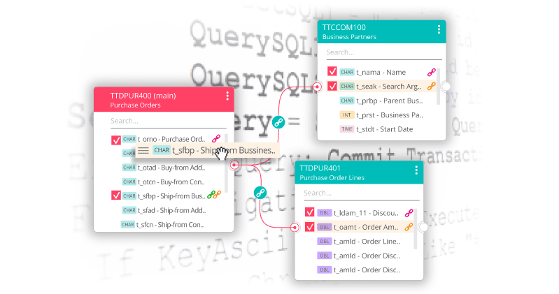 The challenge of extracting data from Baan and Infor LN database