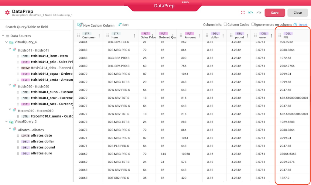 Enhancing and Transforming ERP Data Before Export 1